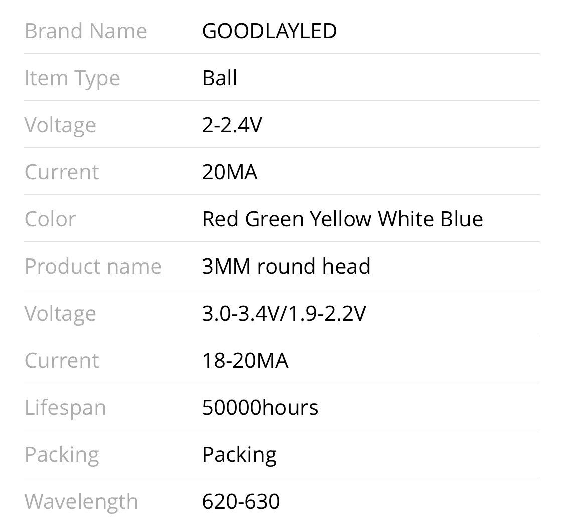 4MM BLUE LED Light Emitting DIY Led Diode Clear Round Head LED, WITH E ...