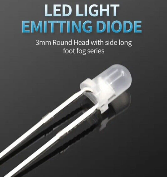 100PCS 3mm F3 PINK Led Light Emitting Diode DIFFUSED Top Round Head Long Pins