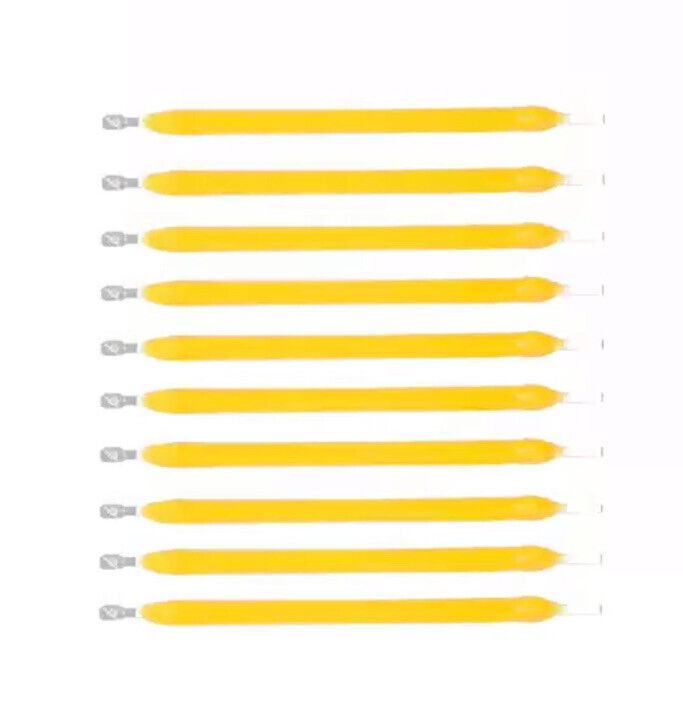 10Pc DC 57V 100mA 40mm WARM WHITE Silicone Filament Led Light Emitting Diodes