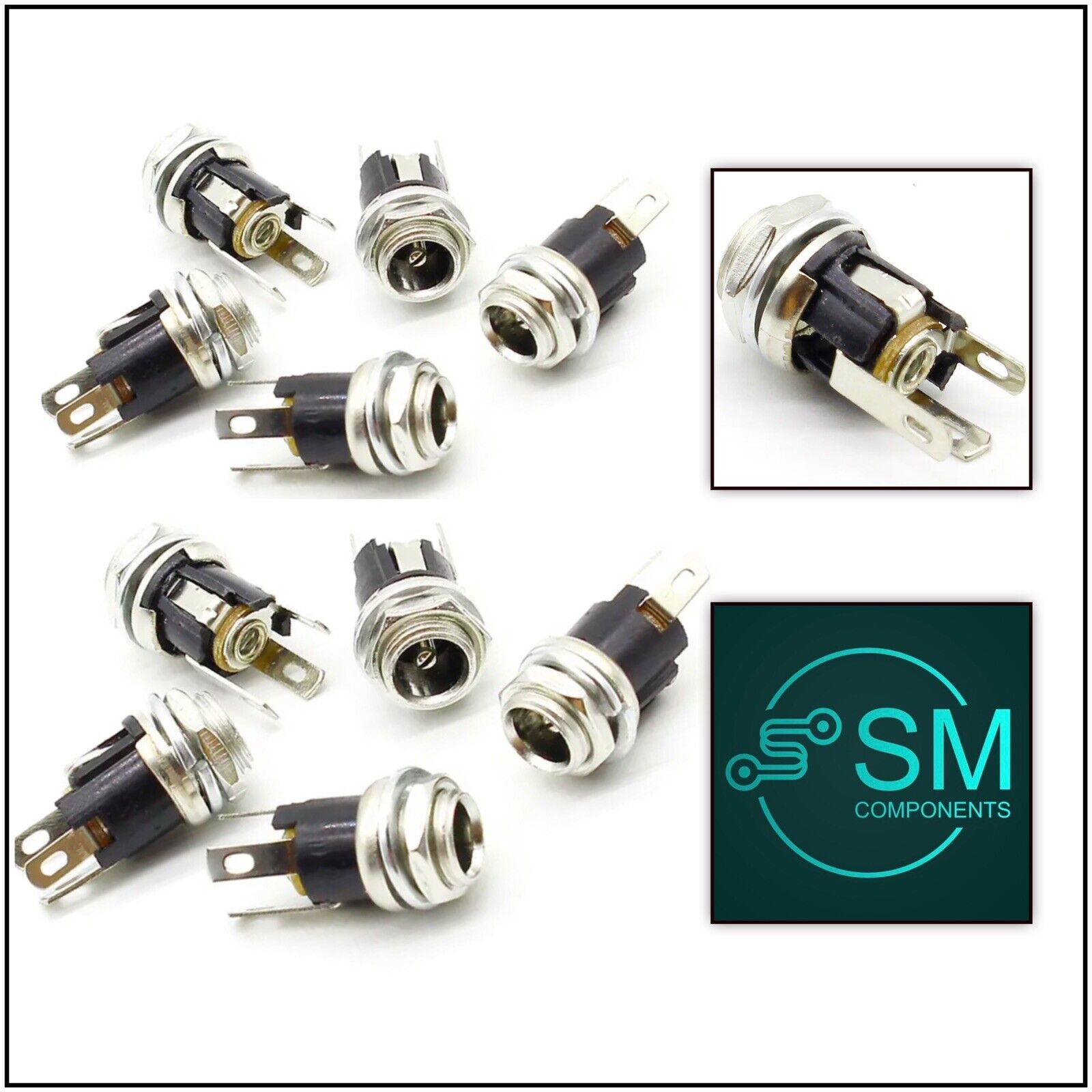 Module Socket Female Dc 10PCS DC Power Supply Socket 5.5 X 2.1mm Jack Female Panel Mount Conne ...