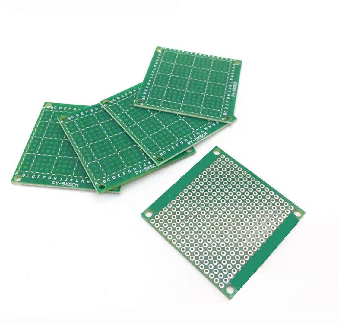 Breadboard Color 5PCS 5x5cm GREEN FR-4 Prototype Universal Circuit PCB Board Breadboard ...