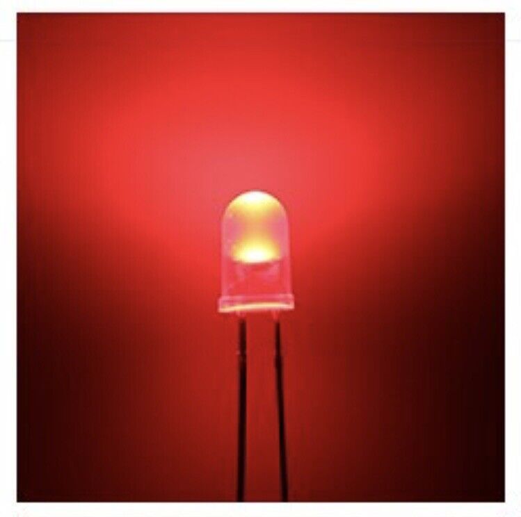 100pcs 5mm 0.5Hz Flashing LED Blinking RED Diffused Light Emitting Diode Round
