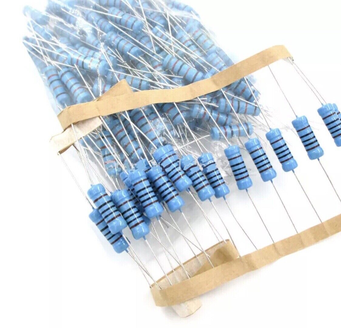 150pc 5 X 30 Values 3W 1 % Metal Film Resistor Assortment Kit 0.1Ω ~ 750Ω