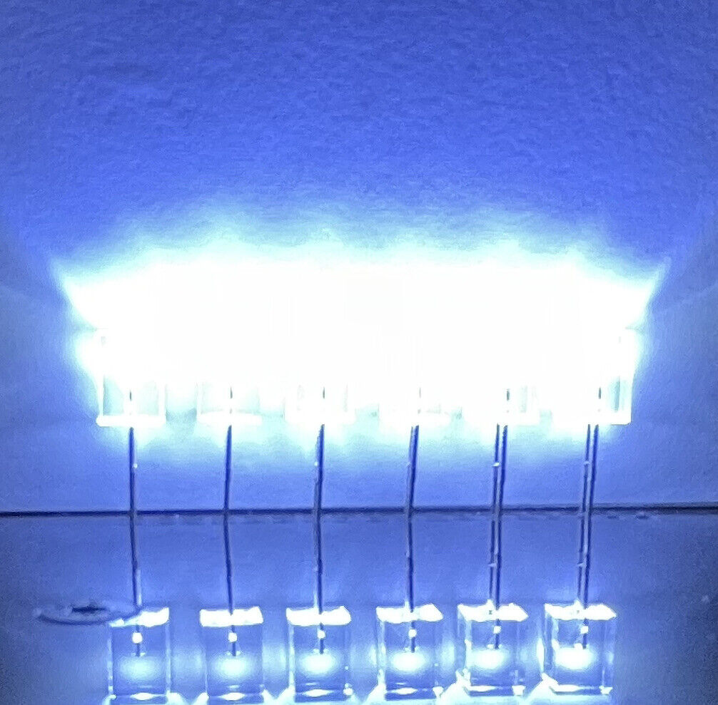 Led Components Square 100pcs 5x5x7mm LEDS Clear Resin Square COOL WHITE Led Light Emitting D ...
