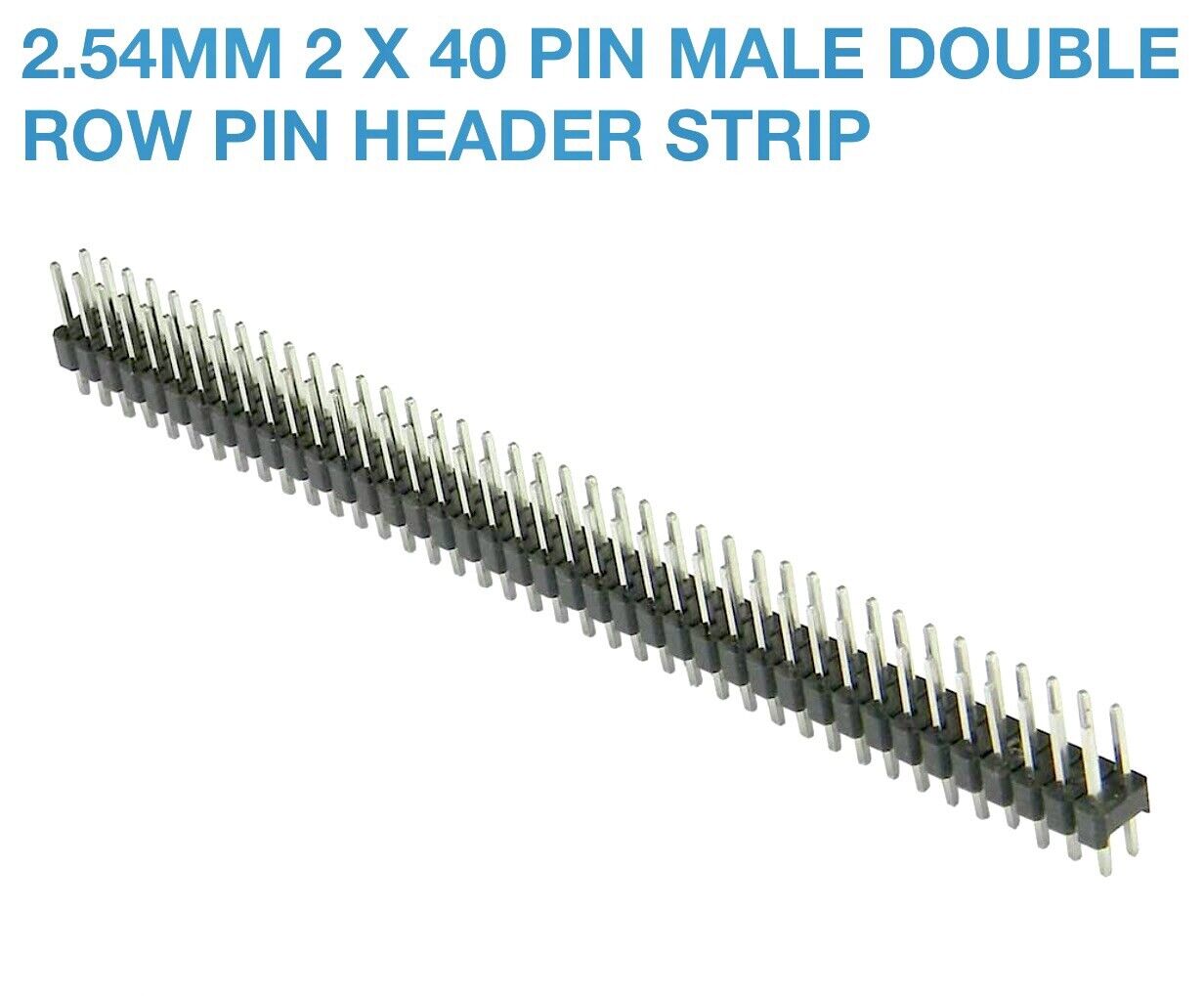 10pcs 2.54mm STRAIGHT Double Row 80 Pin Male Header Breakable 2.54 Pit ...