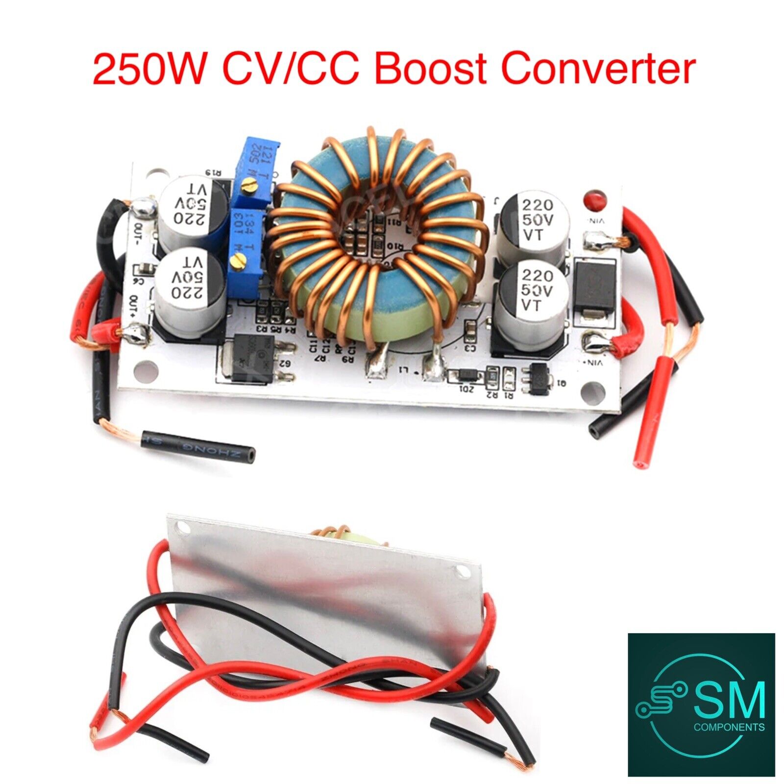 250W DC-DC Adjustable CV/CC Constant Current Step Up Boost Converter D ...