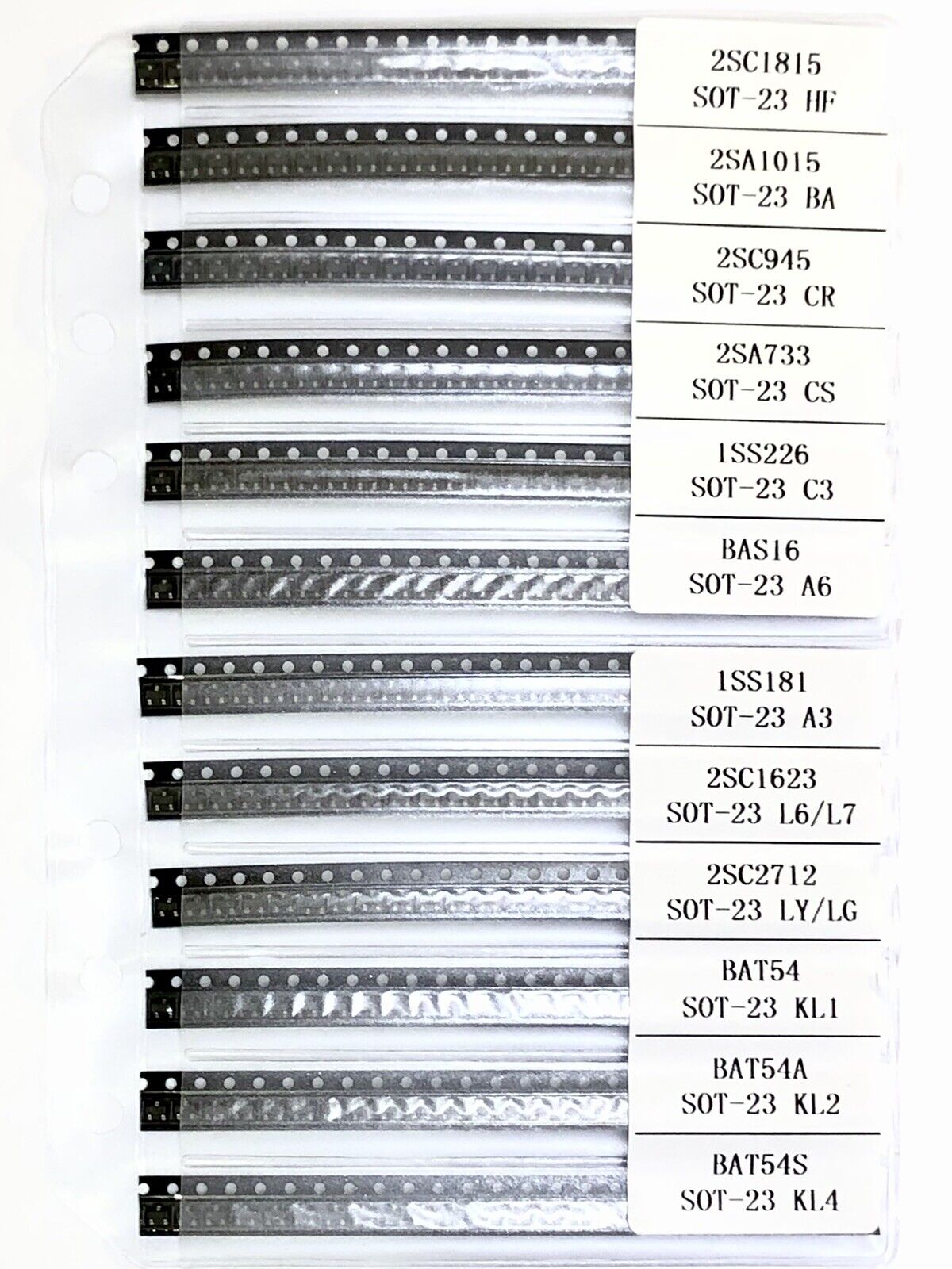 300PCS SOT-23 SMD/SMT Transistor Sample Kit 12 Values X 25pcs Including SMD PgB