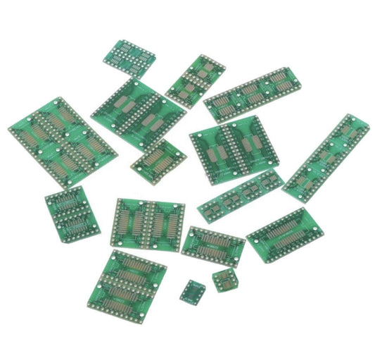 35pcs 7 Types X 5Pcs PCB Board Kit SMD To DIP  SOP MSOP SSOP TSSOP SOT23 8 10 14