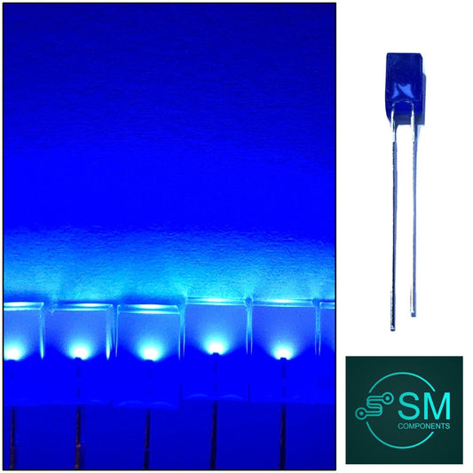 100pcs 5x5x7mm Diffused Blue Resin Blue Square Led Light Emitting Diode