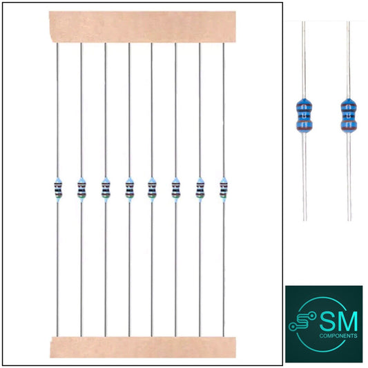 100pcs 1/8W-1/6W 0.125W 1% metal film resistors Single Value DIY Project Arduino