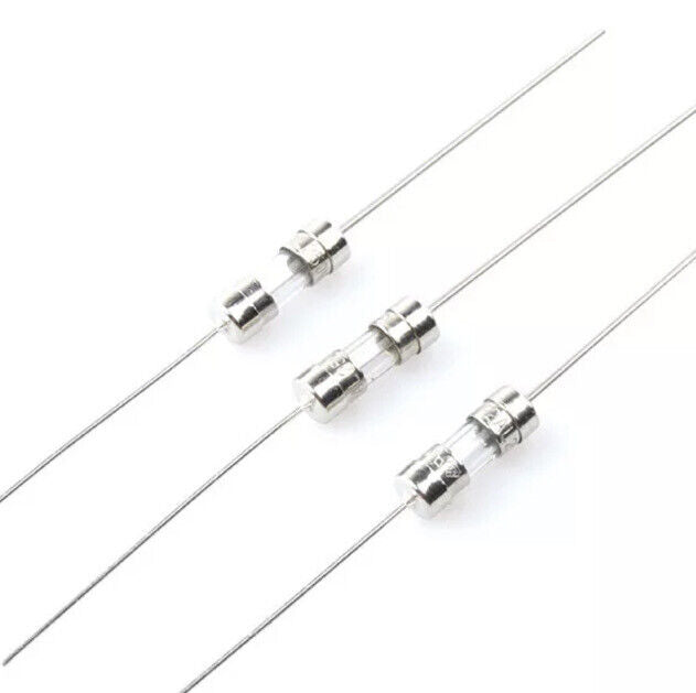 Sm Fuses 100PC Set 250V Wire Fuses 0.5-10 Amp 3.6x10mm SLOW Blow Pigtail Fuse F ...