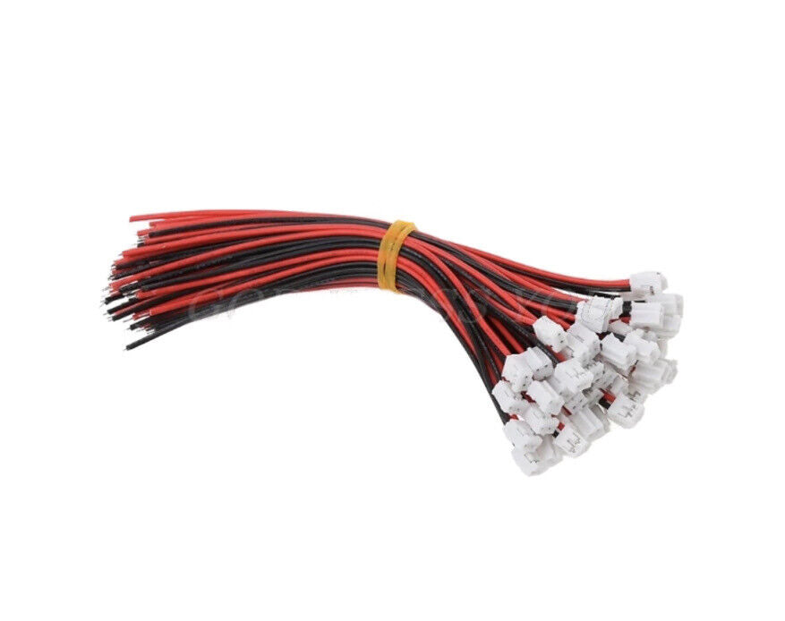 20Sets 40pc Mini Micro JST 2.0mm PH 2-Pin Connector Plug With Wires Cable 20cm