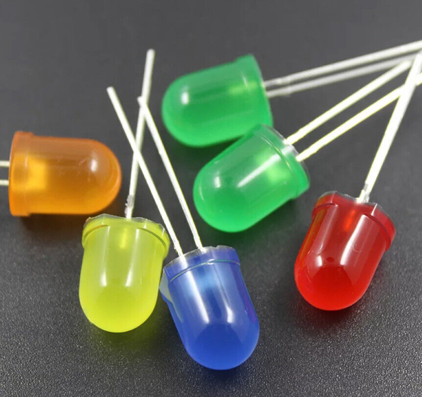 50pcs 10mm F10 Green Diffused LED Light Emitting Diode Super Bright LED 520nm