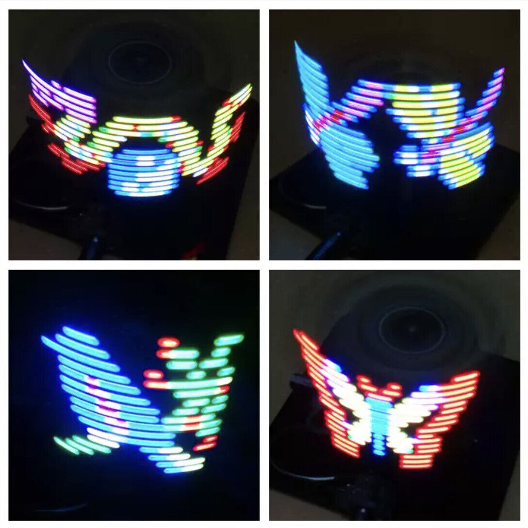 Assembled Finished RGB Electronic Rotating 16 RGB SMD LED Disc Kit POV Unit