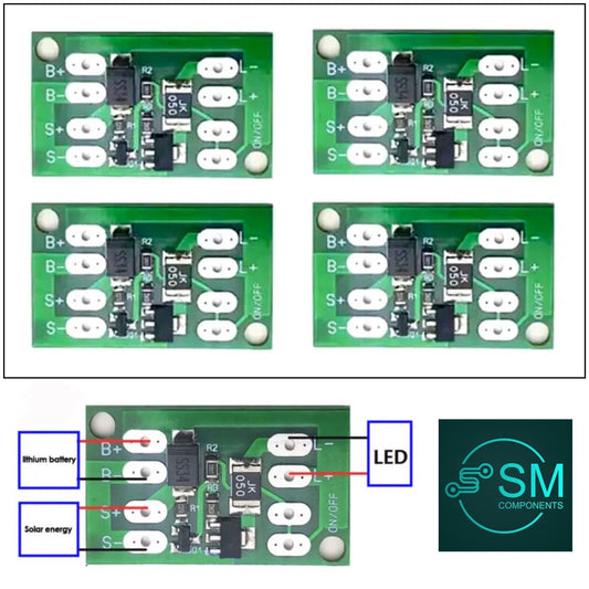 4PCS Solar Lithium Battery Charging Driver Regulator Controller Module 600mA Out