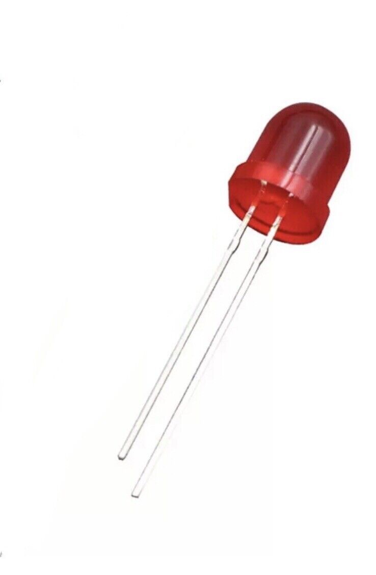 50pcs 8mm F8 RED Diffused LED Light Emitting Diode Super Bright LED 62 ...